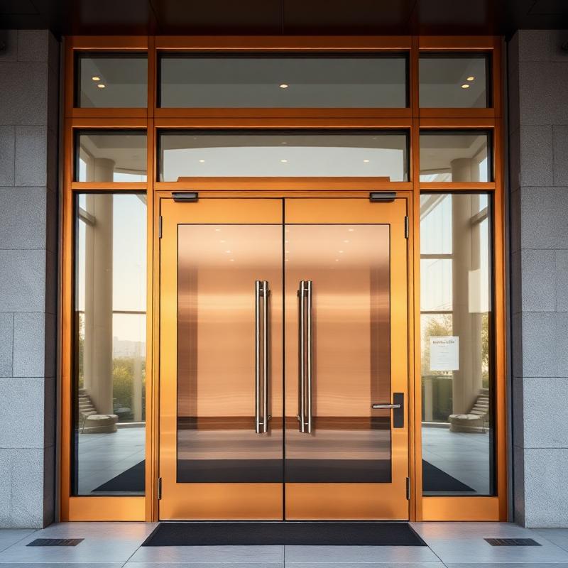 Professional aluminum doors installation Los Angeles - Commercial door service by Diamond Doors example 3